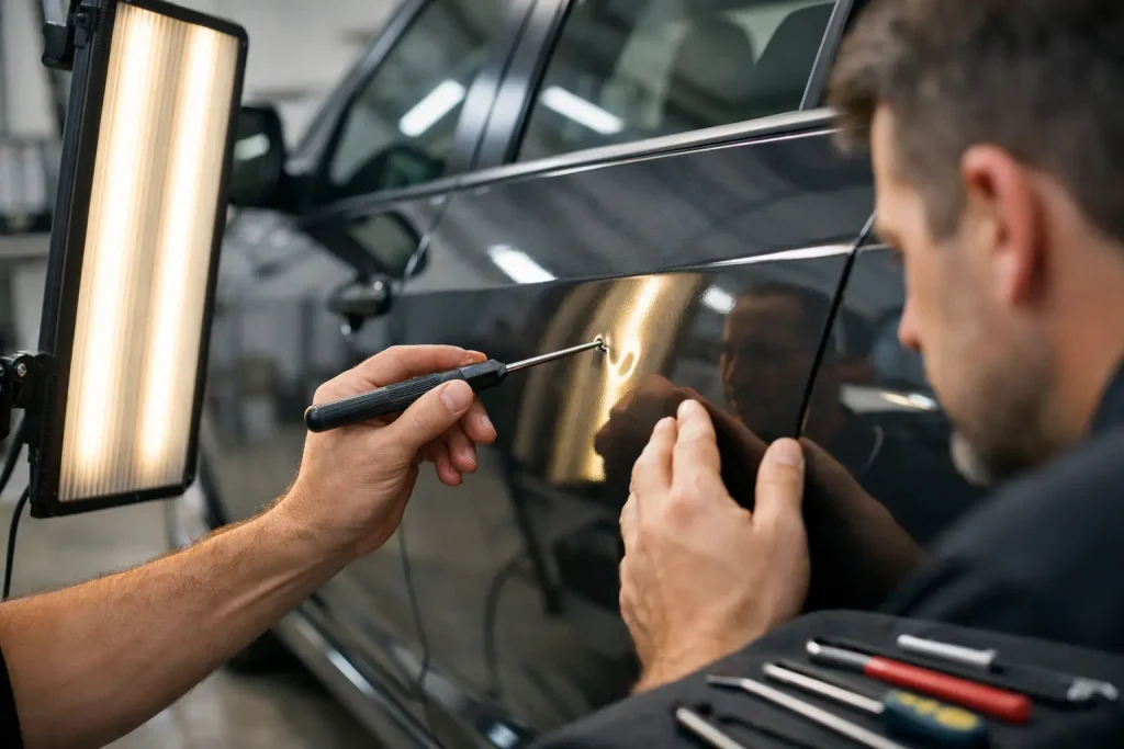 Door Ding Paintless Dent Repair Explained