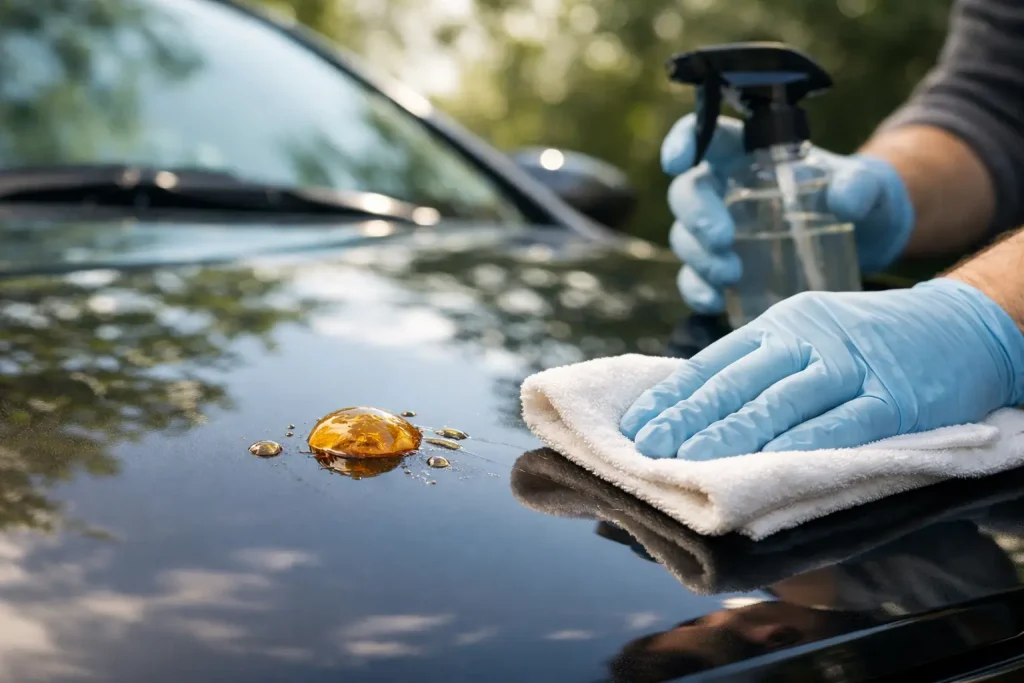 How to Remove Tree Sap Safely From a Car