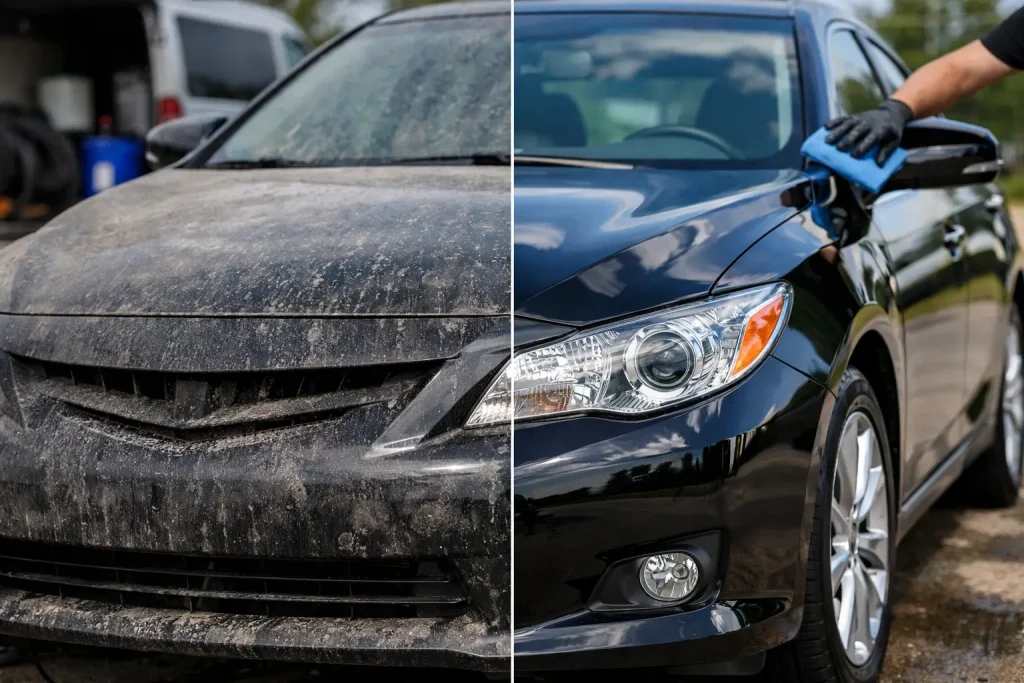 Mobile Detailing Transformation Before After