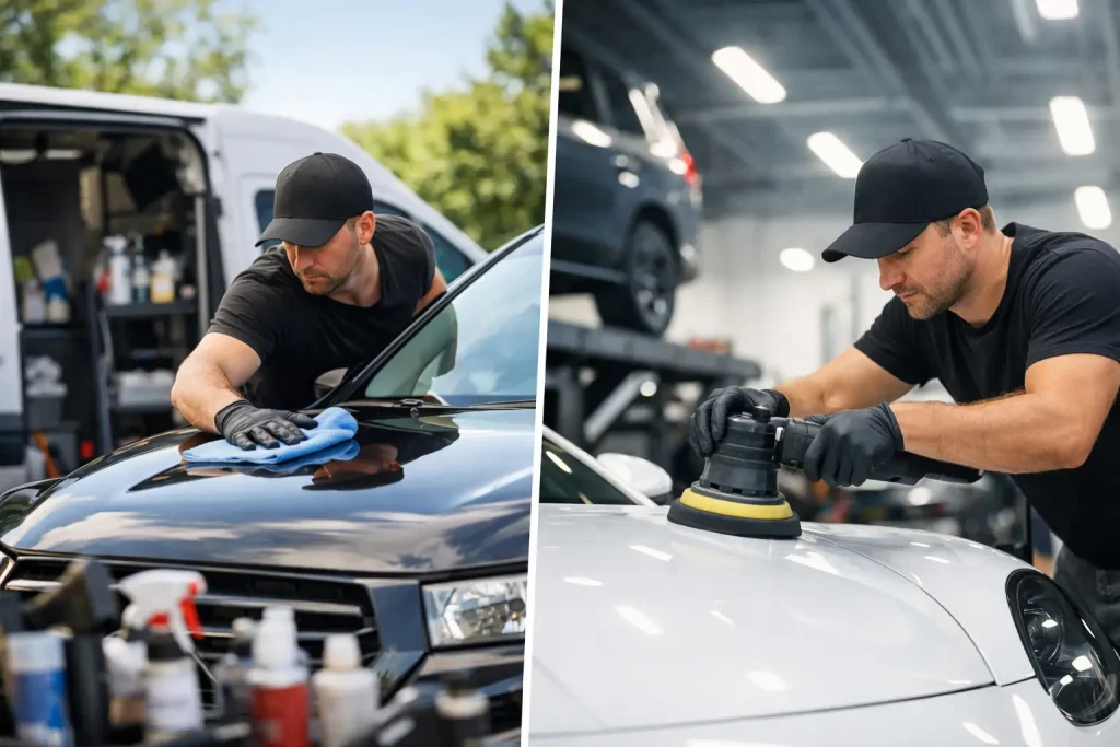 Mobile Detailing vs Shop Detailing