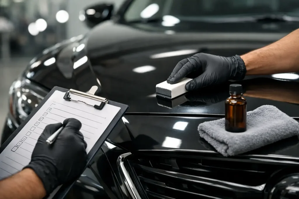 Ceramic Coating Service Review Checklist