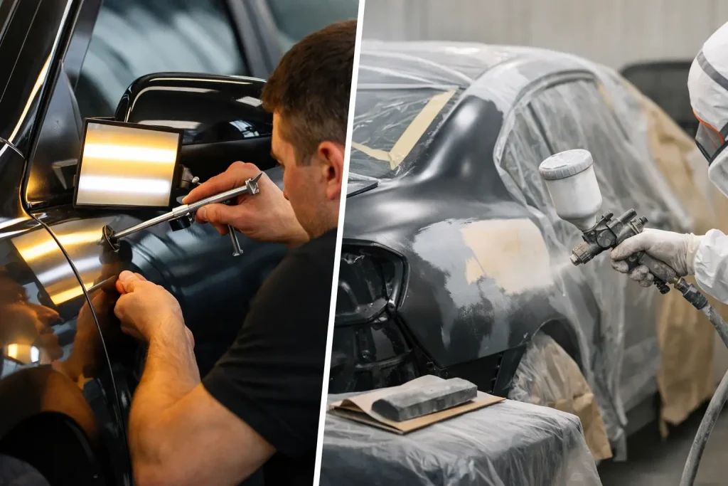 Paintless Dent Repair vs Body Shop