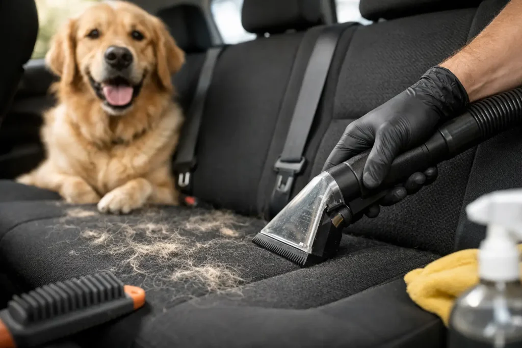 Interior Detailing Pet Hair Example That Works