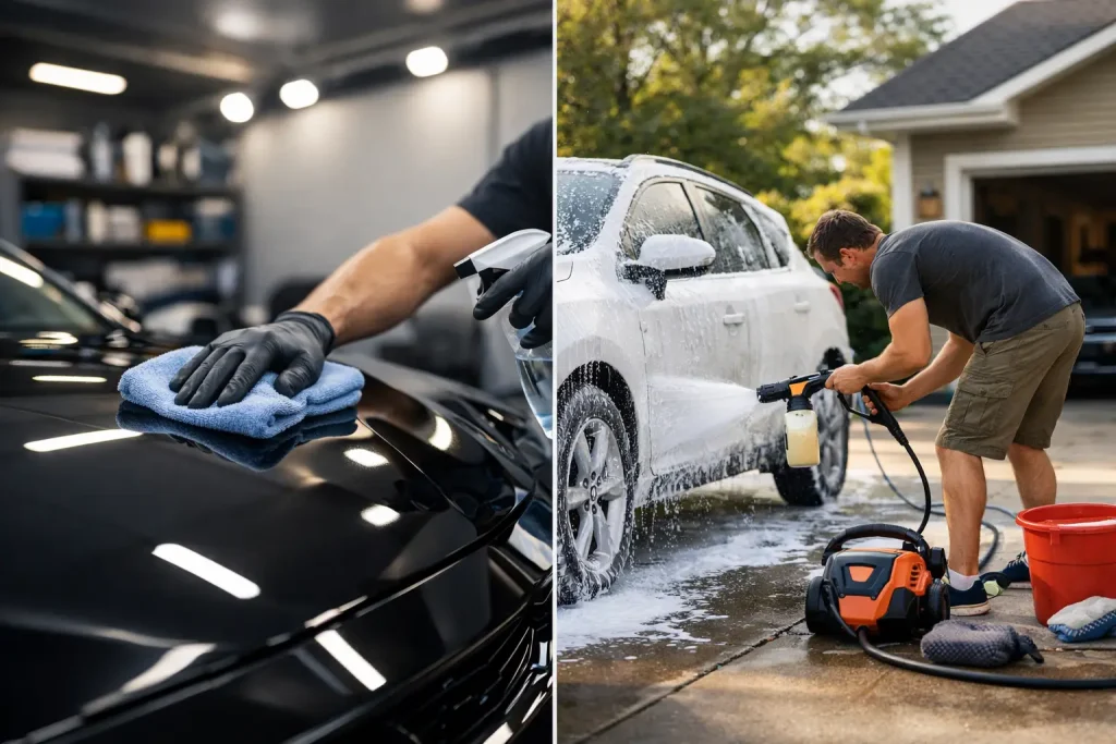 Garage Detailing vs Driveway Detailing Compared