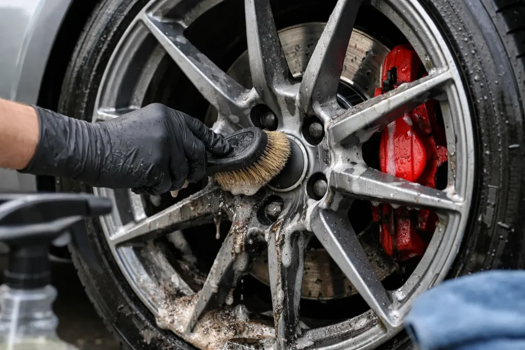 How to Remove Embedded Brake Dust Safely