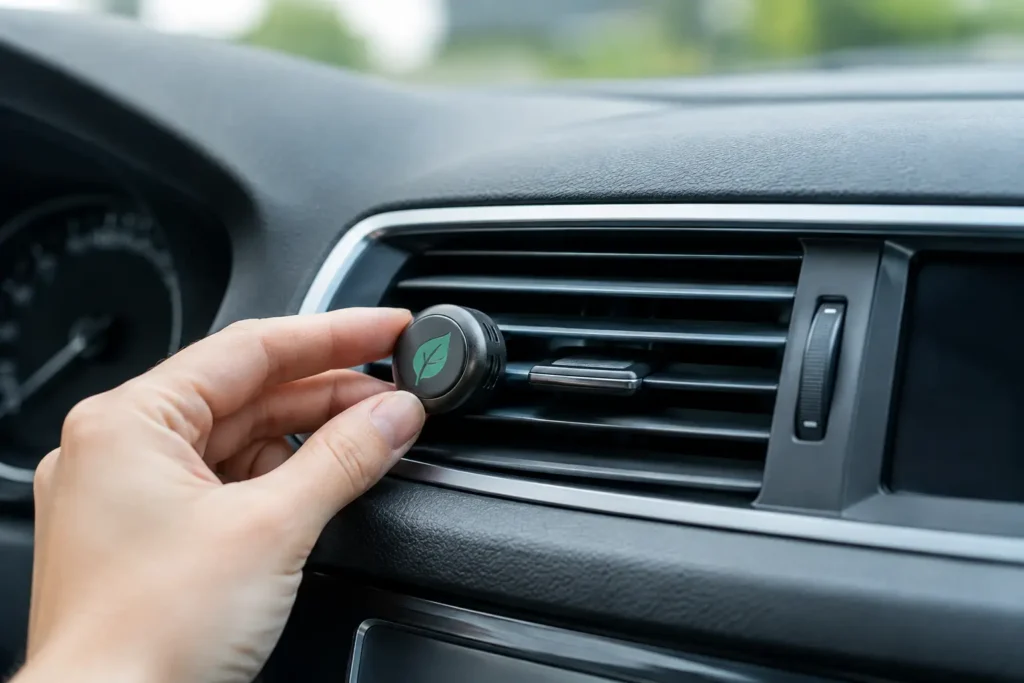Désodoriser les bouches d’aération de voiture