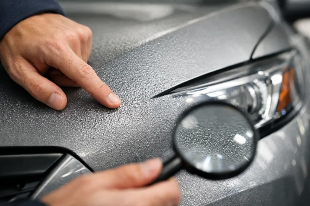 Pourquoi la peinture auto semble rugueuse ?