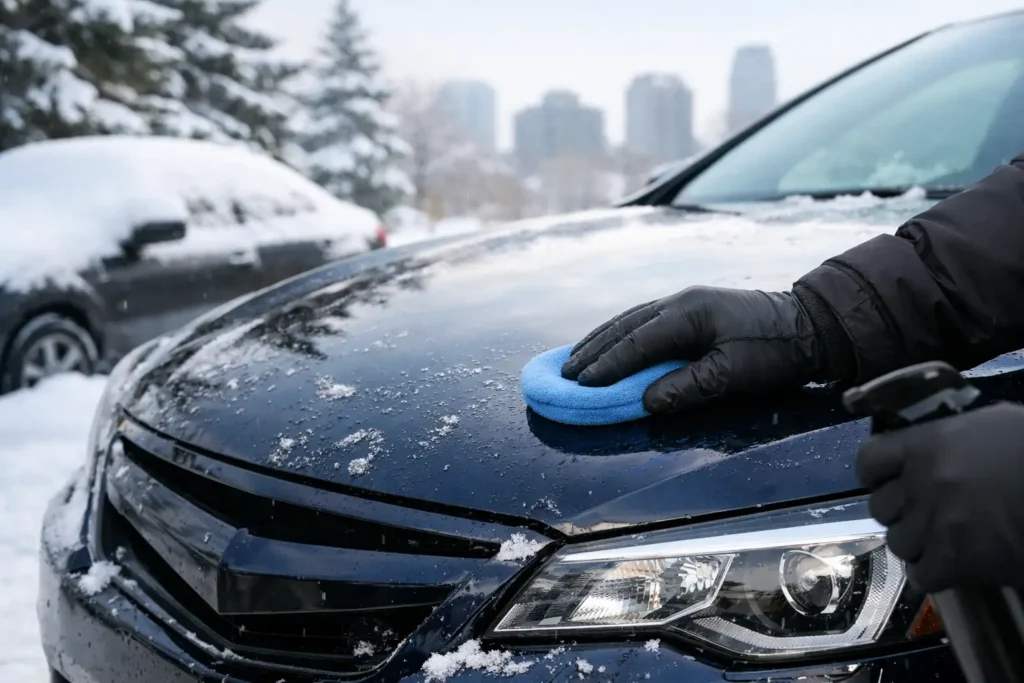 Soins auto d’hiver à Montréal : protéger sa peinture